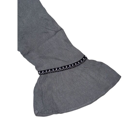 Ultrapink Womens Boho Chic Gray Tunic Top With Beaded Details & Bell Sleeves Siz - Picture 5 of 8